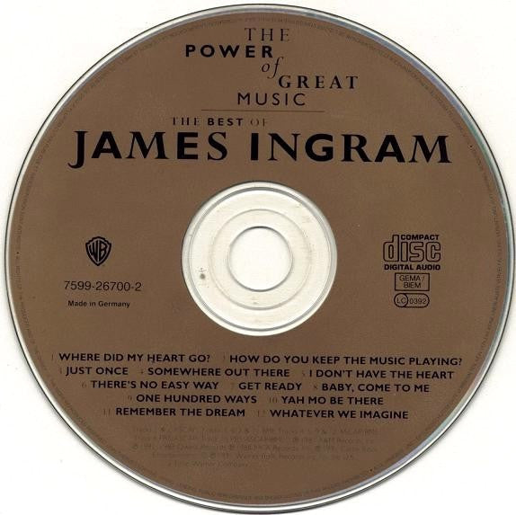 James Ingram : The Best Of James Ingram / The Power Of Great Music (CD, Comp, RP)