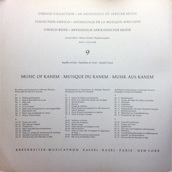 Monique Brandily : Chad - Kanem (LP, Mono)
