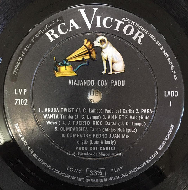 Padu Del Caribe : Viajando Con Padu (LP, Album)