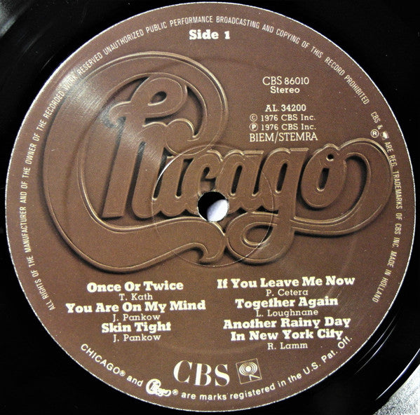 Chicago (2) : Chicago X (LP, Album, Gat)