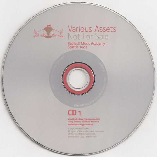 Various : Various Assets - Not For Sale: Red Bull Music Academy Seattle 2005 (2xCD, Comp, Promo)