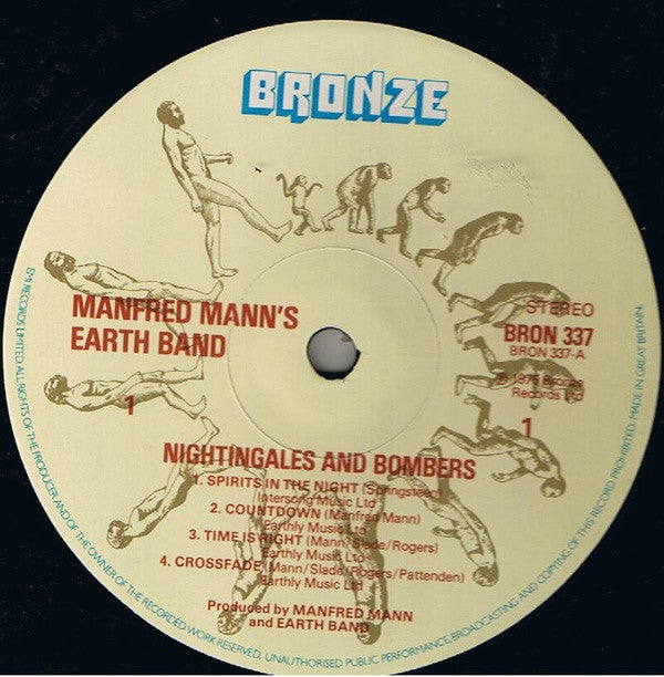 Manfred Mann's Earth Band : Nightingales & Bombers (LP, Album, RE)