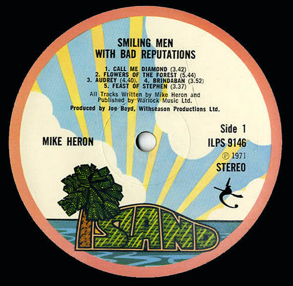 Mike Heron (2) : Smiling Men With Bad Reputations (LP, Album)