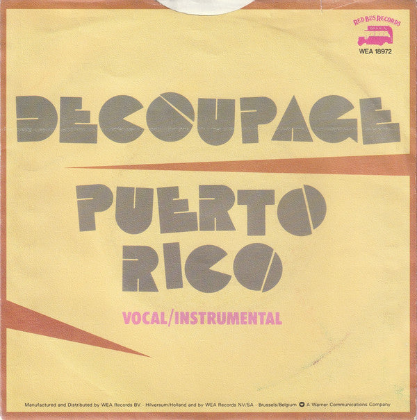 Decoupage : Puerto Rico (7", Single)