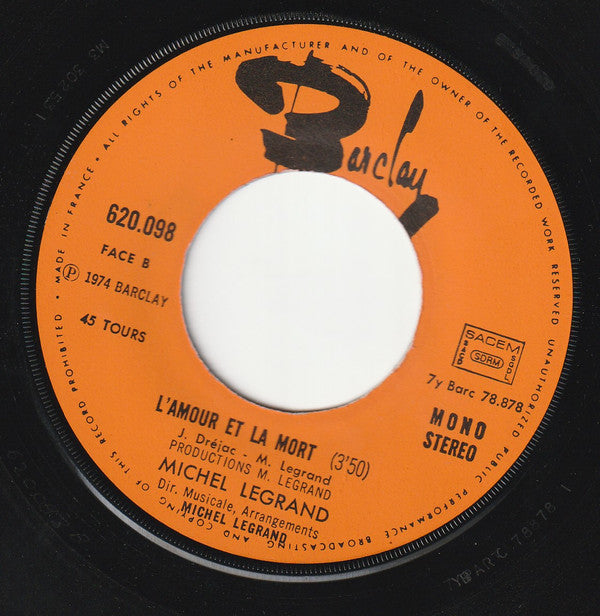 Michel Legrand : Près De Santiago (7", Single)