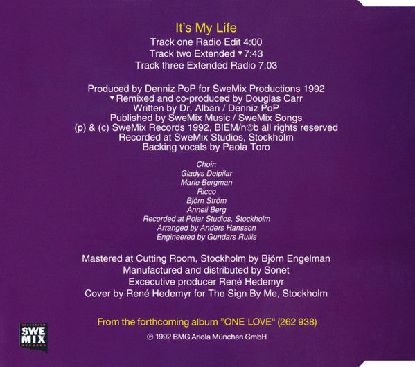 Dr. Alban : It's My Life (CD, Maxi)
