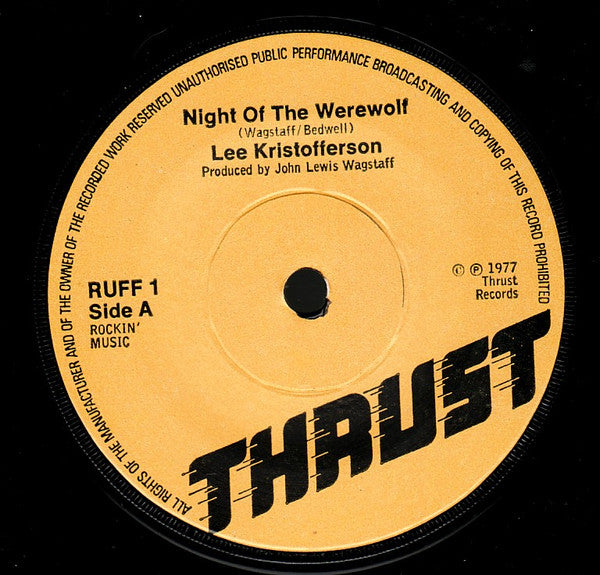 Lee Kristofferson : Dinner With Drac (7", Single)