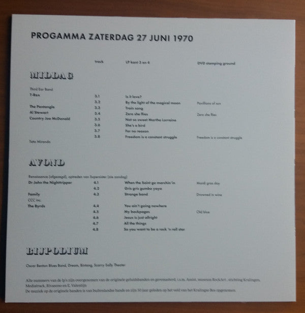 Various : 1970-2020 Kralingen Holland Pop Festival Fifty Up (4xLP, Comp, box + 7" + DVD-V, PAL, Inc)