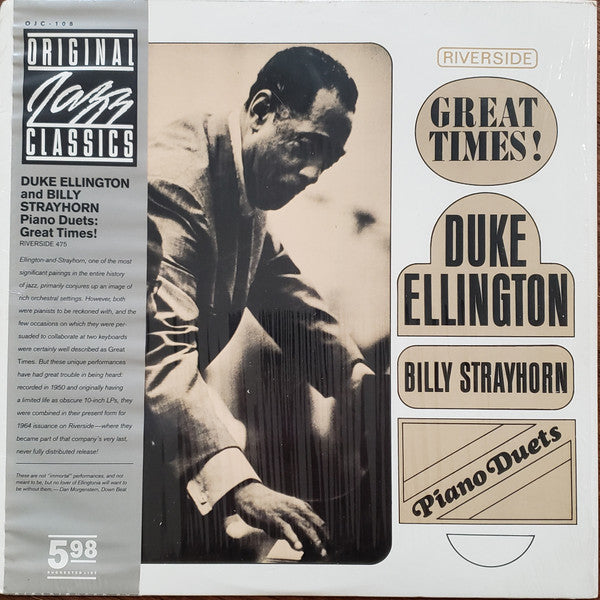 Duke Ellington / Billy Strayhorn : Piano Duets: Great Times! (LP, Comp, RE, Pit)