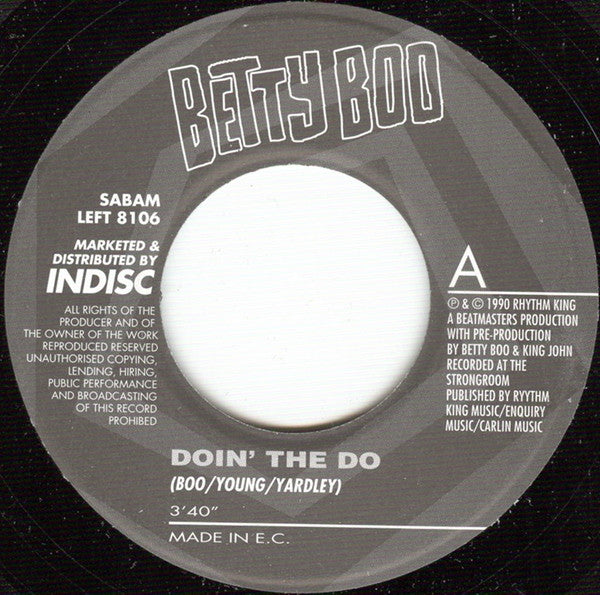 Betty Boo : Doin' The Do (7", Single)