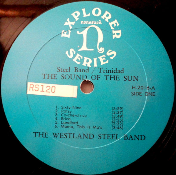 The Westland Steel Band : The Sound Of The Sun (LP, Album, Mono)