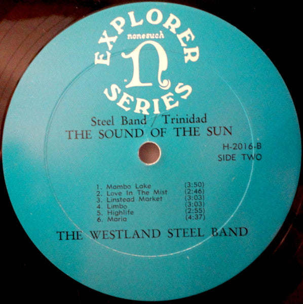 The Westland Steel Band : The Sound Of The Sun (LP, Album, Mono)