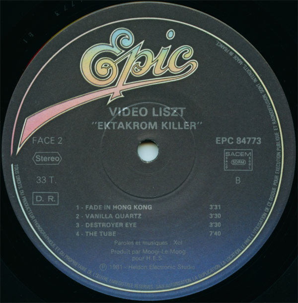 Video Liszt : Ektakröm Killer (LP, Album)