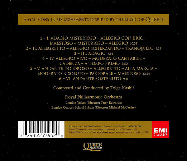 Royal Philharmonic Orchestra, Tolga Kashif : The Queen Symphony (CD, Album)