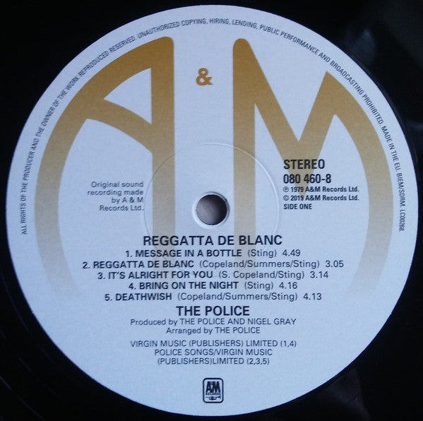 The Police : Reggatta De Blanc (LP, Album, RE, RM, 180)