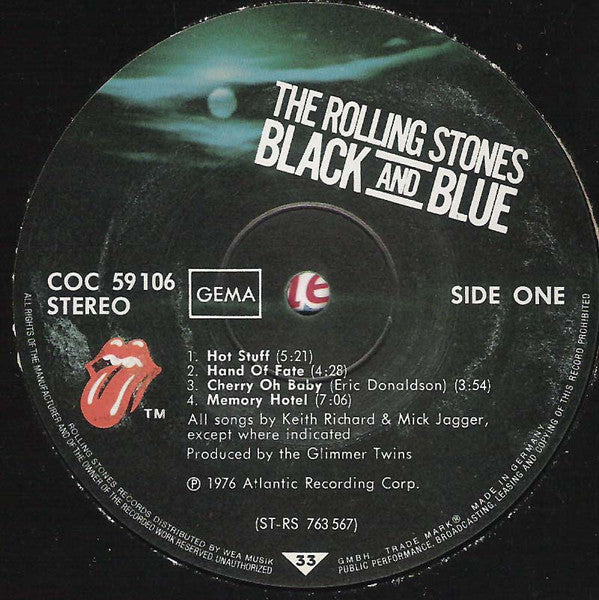 The Rolling Stones : Black And Blue (LP, Album, Gat)