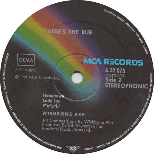 Wishbone Ash : There's The Rub (LP, Album)