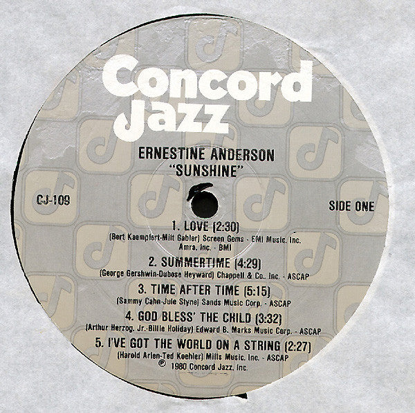 Ernestine Anderson : Sunshine (LP, Album)