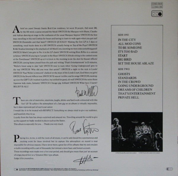 The Jam : Dig The New Breed (LP, Album)