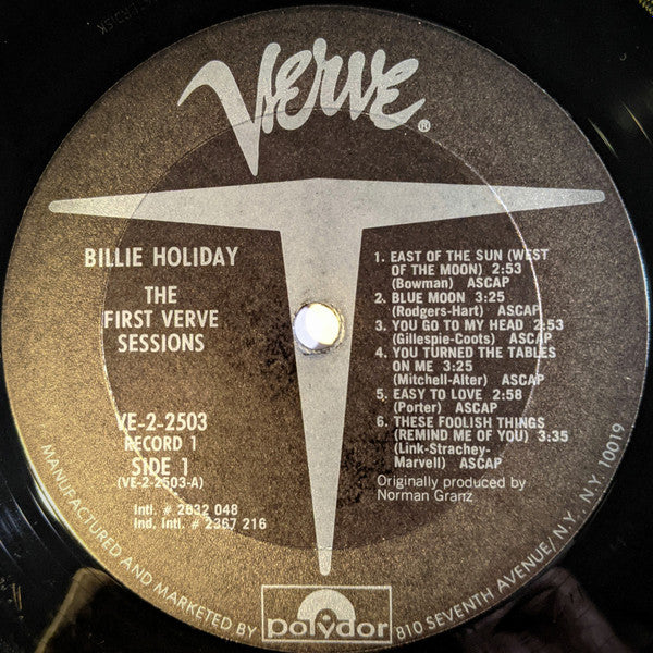Billie Holiday : The First Verve Sessions (2xLP, Comp, Ter)
