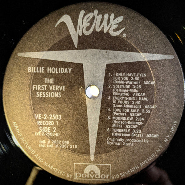 Billie Holiday : The First Verve Sessions (2xLP, Comp, Ter)