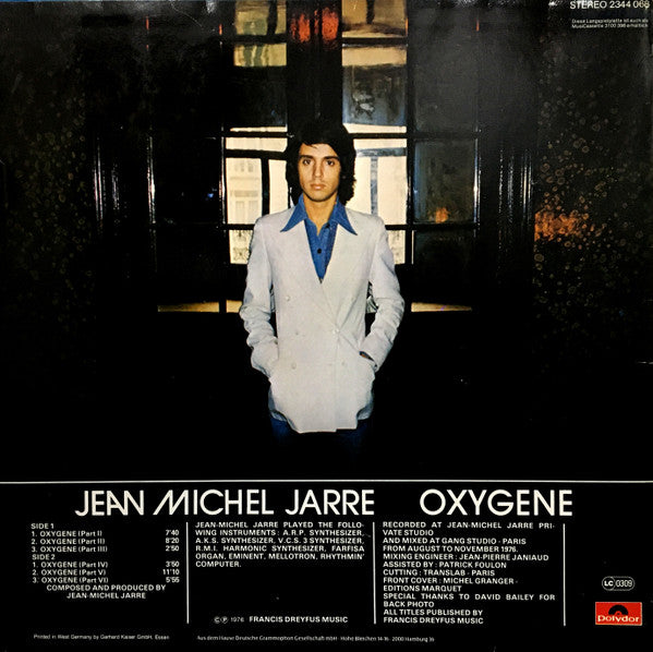 Jean-Michel Jarre : Oxygene (LP, Album)