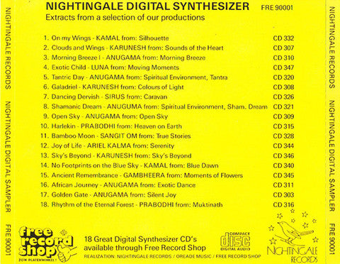 Various : Nightingale Digital Synthesizer  Introduction To The Mystery Of Sound & Silence (CD, Smplr)
