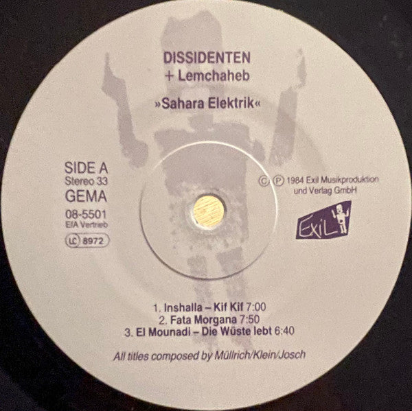 Dissidenten + Lemchaheb : Sahara Electric (LP, Album, RP)