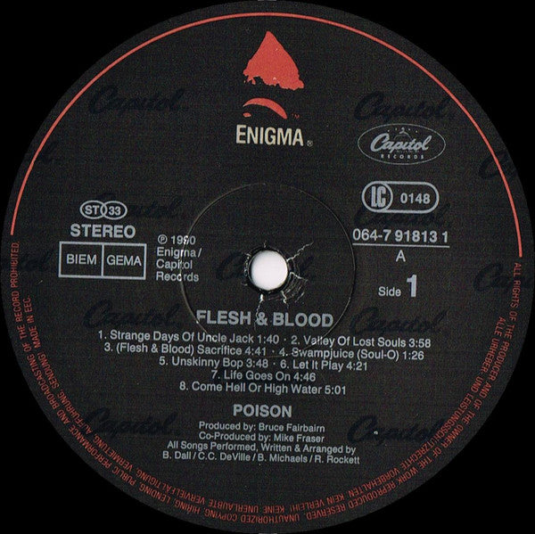 Poison (3) : Flesh & Blood (LP, Album)