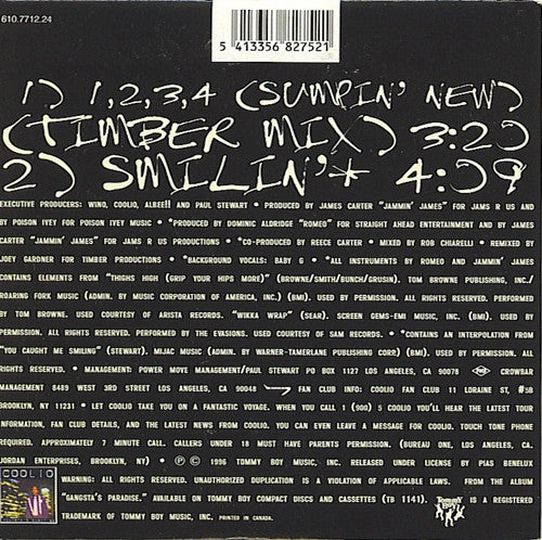 Coolio : 1, 2, 3, 4 (Sumpin' New) (CD, Single)