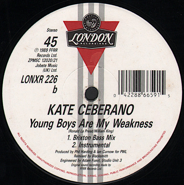 Kate Ceberano : Young Boys Are My Weakness (12")