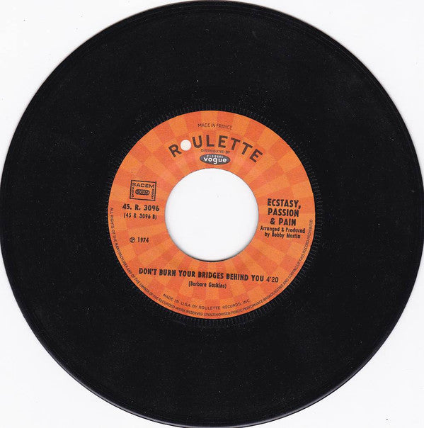 Ecstasy, Passion & Pain : I Wouldn't Give You Up (7", Single)