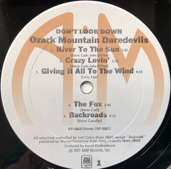 The Ozark Mountain Daredevils : Don't Look Down (LP, Album, Pit)