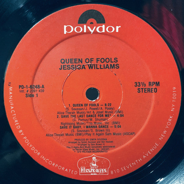 Jessica Williams : Queen Of Fools (LP, Album, 53)