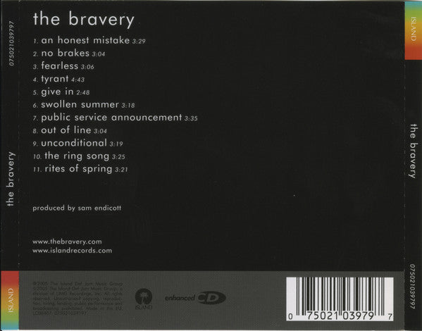 The Bravery : The Bravery (CD, Album, Enh)