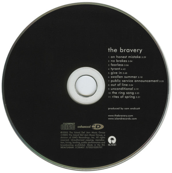 The Bravery : The Bravery (CD, Album, Enh)