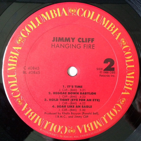 Jimmy Cliff : Hanging Fire (LP, Album, Car)