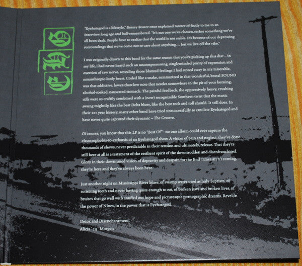 EyeHateGod : 10 Years Of Abuse (And Still Broke) (2xLP, Comp, Ltd, Gre)