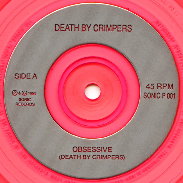 Death By Crimpers : Obsessive (7", Single, Ltd, Pin)