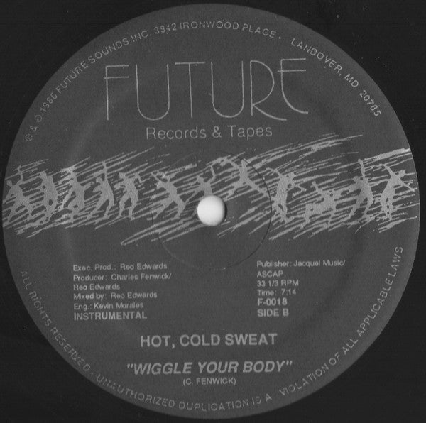 Hot, Cold Sweat : Wiggle Your Body (12")