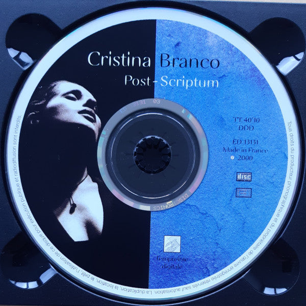 Cristina Branco : Post-Scriptum (CD, Album)