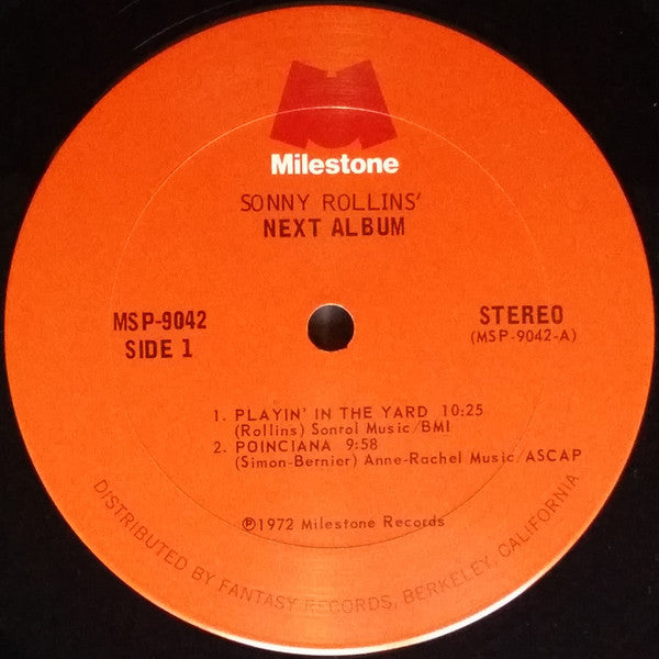 Sonny Rollins : Next Album (LP, Album, RE)