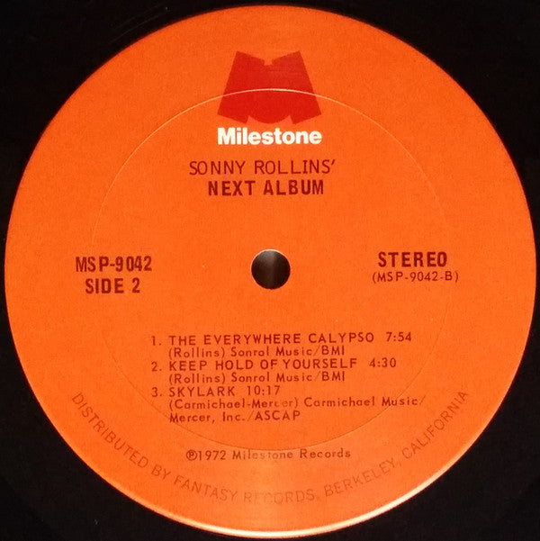 Sonny Rollins : Next Album (LP, Album, RE)