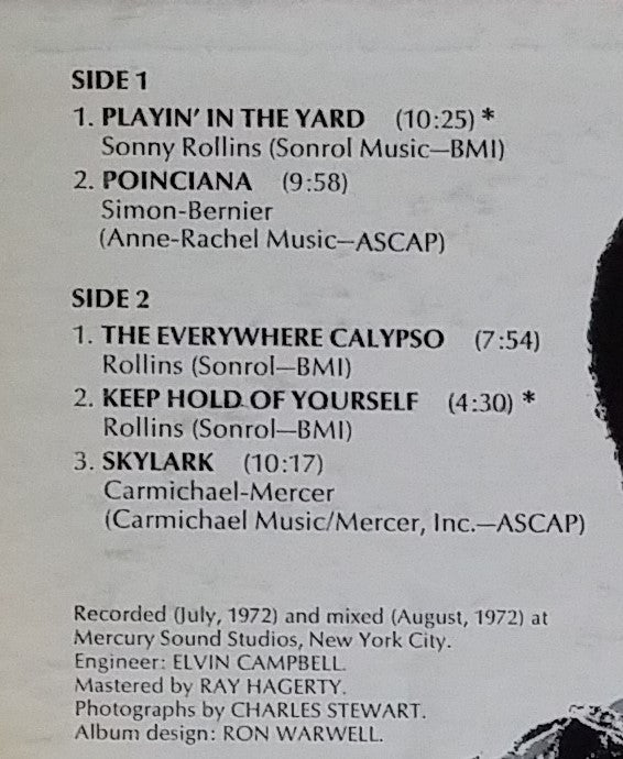 Sonny Rollins : Next Album (LP, Album, RE)