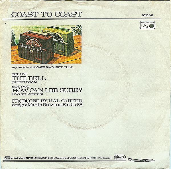 Coast To Coast : The Bell (7", Single)