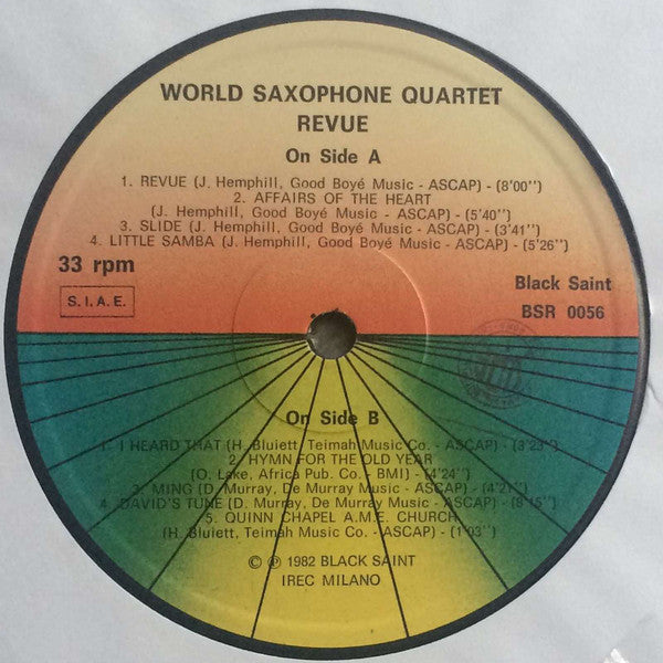 World Saxophone Quartet : Revue (LP, Album, RE)