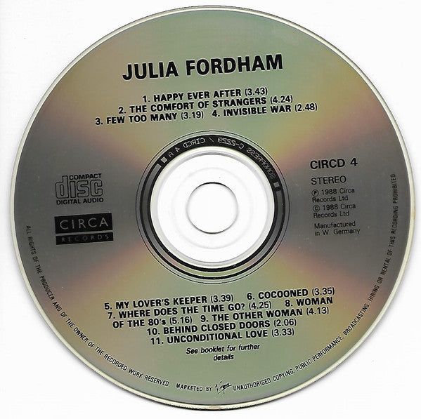 Julia Fordham : Julia Fordham (CD, Album)