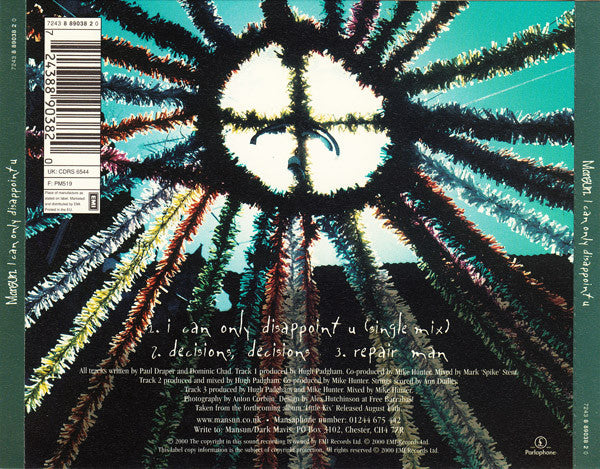 Mansun : I Can Only Disappoint U (CD, EP, CD1)