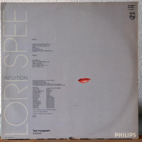 Lori Spee : Intuition (LP)