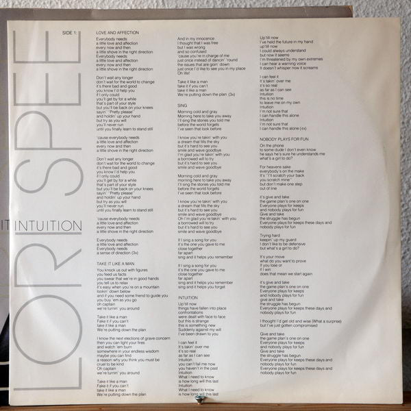 Lori Spee : Intuition (LP)